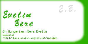 evelin bere business card